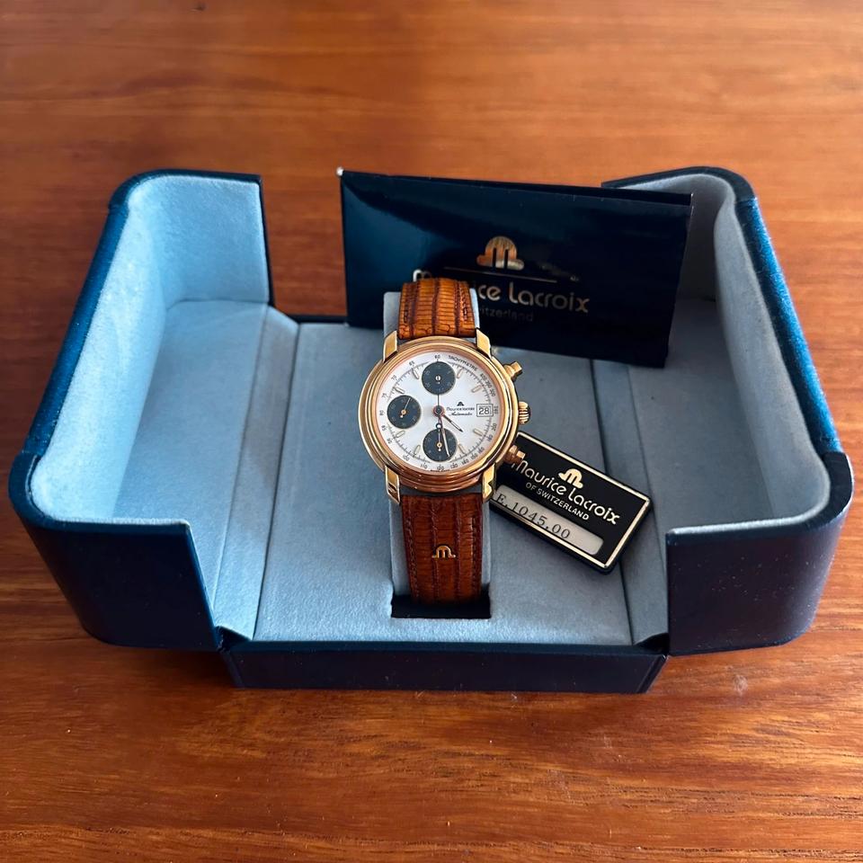 Maurice Lacroix Croneo Automatik Chronograph Gold Neu