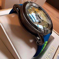 Versace Palazzo Pop Uhr Medusa Electric Blue Swiss Made
