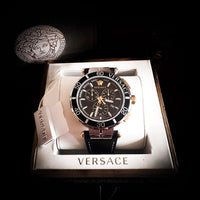 Versace Mainline Greca Chrono Uhr Medusa Full Set Swiss