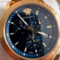 Versace Mainline Uhr Medusa Gold Baroque Swiss Sport Tec