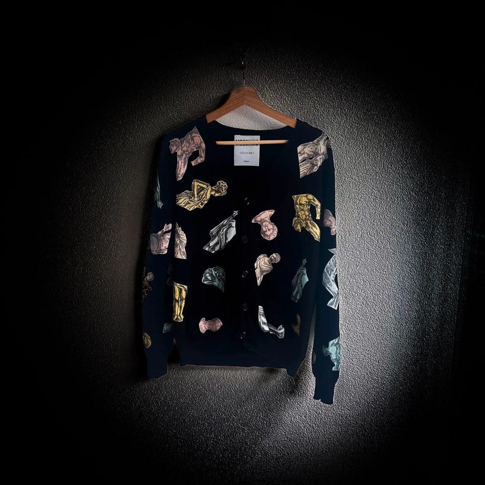 Moschino Mainline Strickjacke Greca Baroque Wool Milano