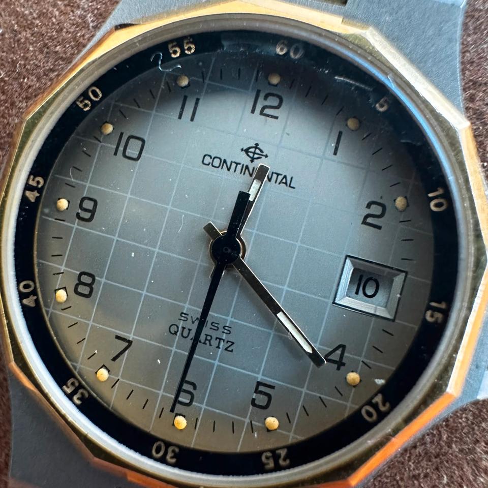 Continental Uhr Vintage Swiss Made 2527 Ronda 80s