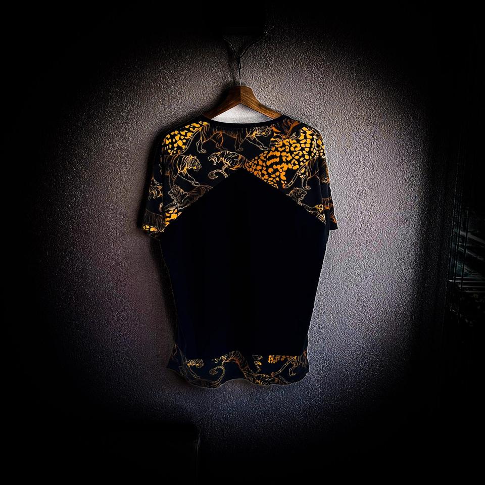 Versace Jeans T-Shirt Lion Logo Colorsleeves Tiger
