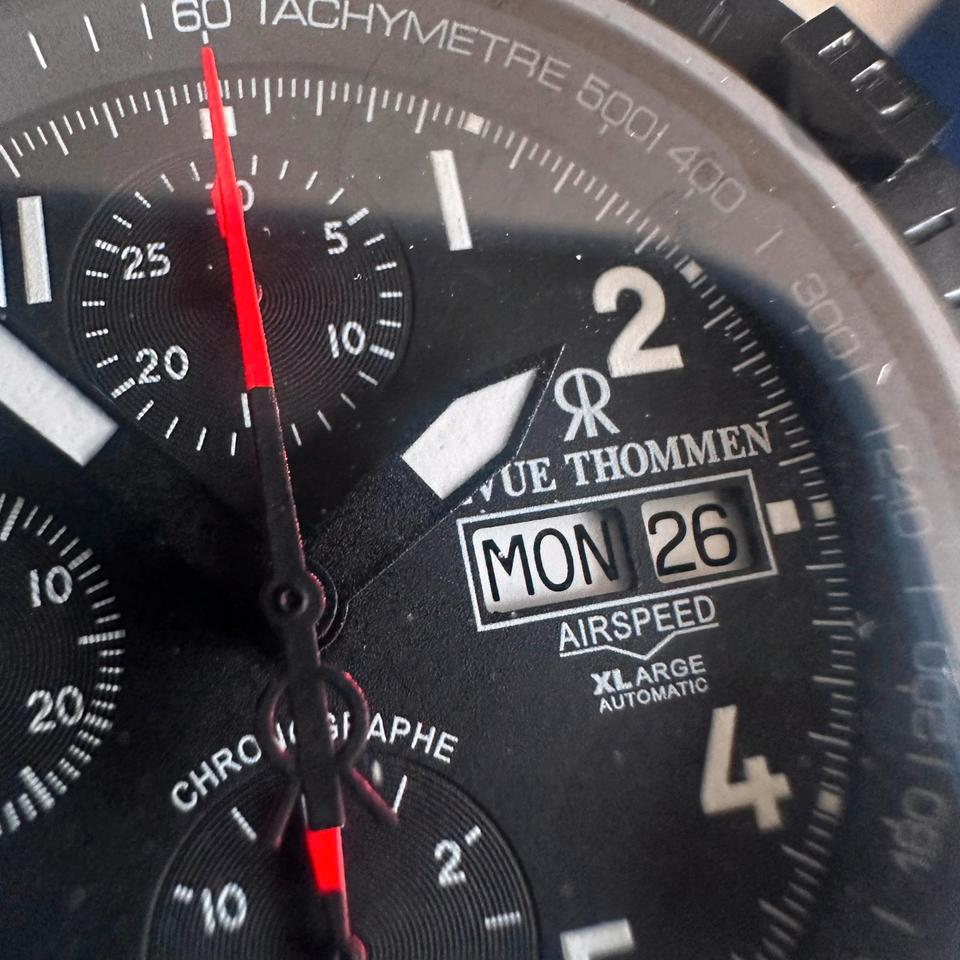 Revue Thommen Chronograph Automatik Uhr Air Speed XL