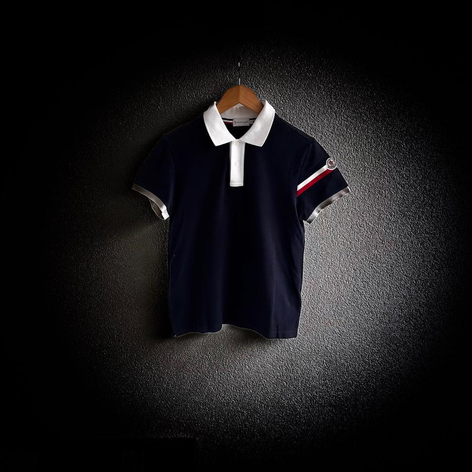 Moncler poloshirt mit kontraststreifen und Emblem CLG Co