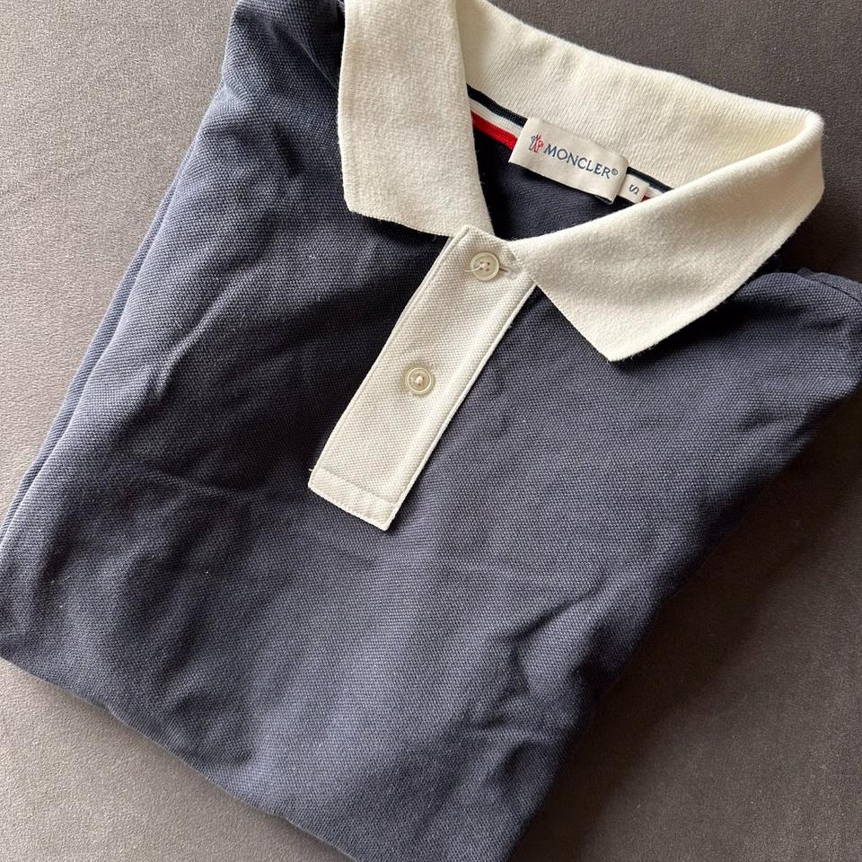 Moncler poloshirt mit kontraststreifen und Emblem CLG Co