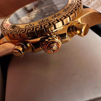 Versace Mainline Uhr Chrono X Medusa Gold Greca Baroque