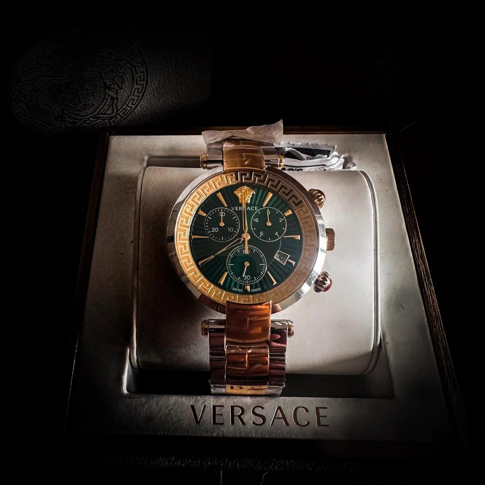 Versace Mainline Revive Chrono Uhr Medusa Swiss Made Div