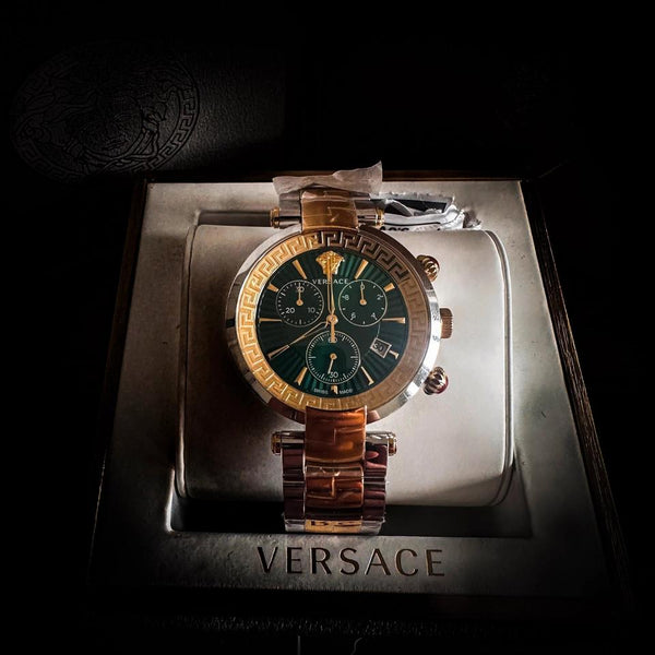 Versace Mainline Revive Chrono Uhr Medusa Swiss Made Div