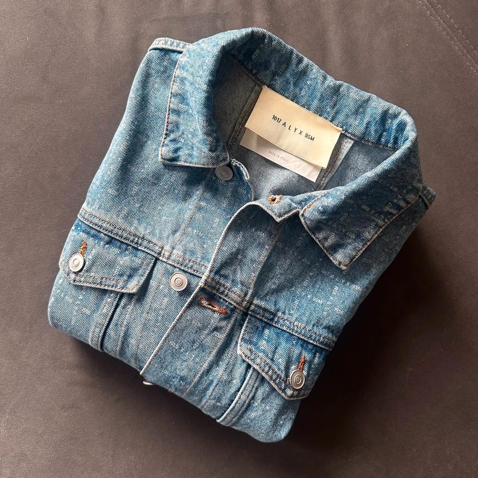 1017 ALYX 9SM Jeansjacke Harrington Monogram Muster