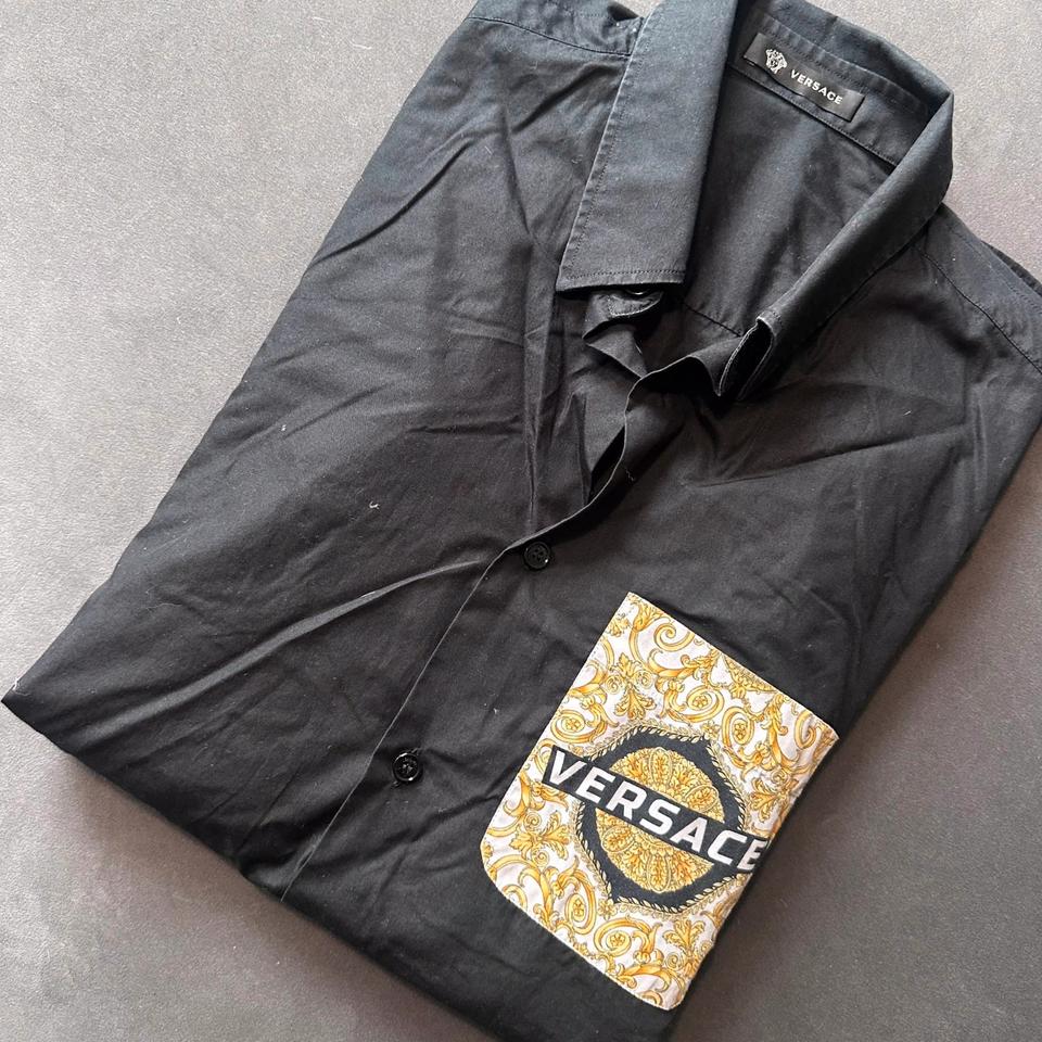 Versace Mainline Hemd Baroque Medusa Logo Pocket