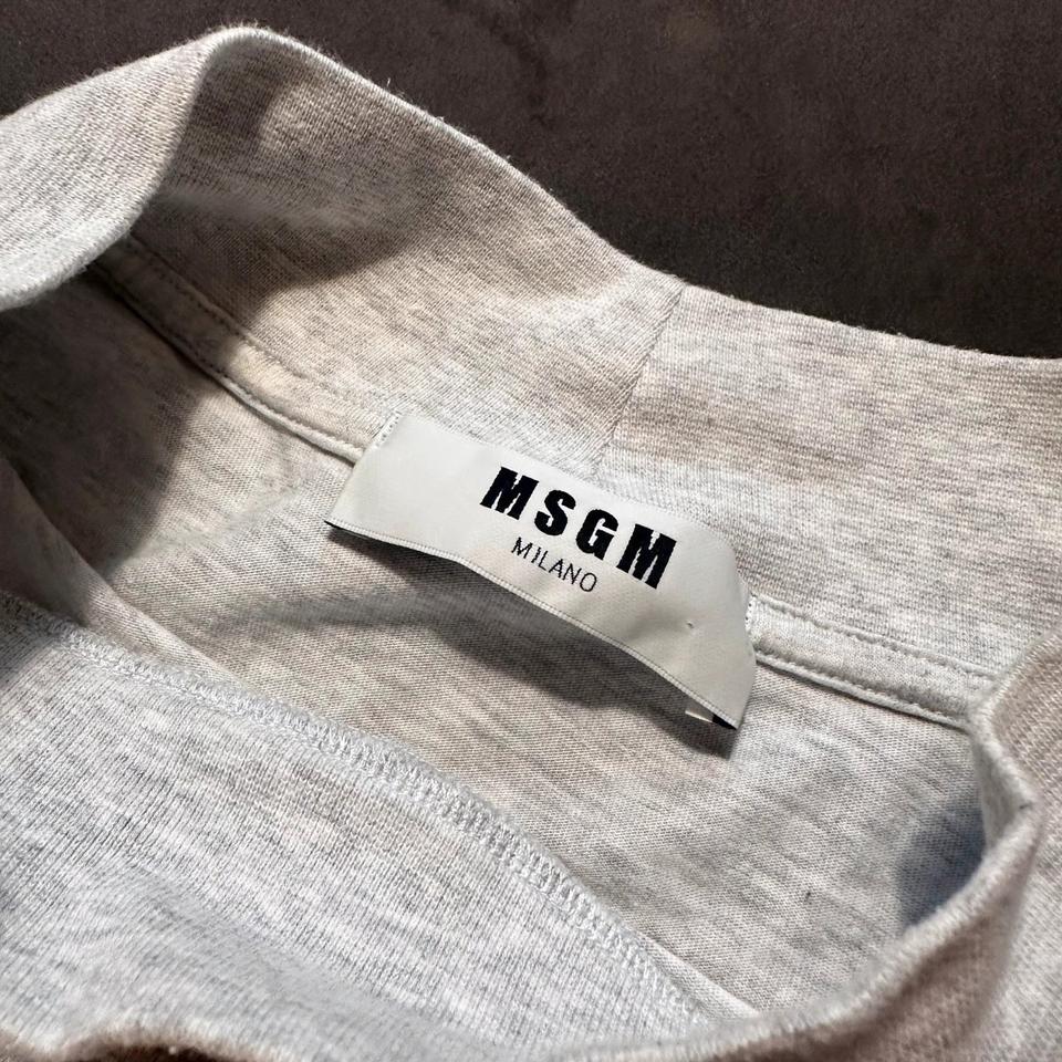 MSGM Milano Longsleeve Turtleneck Logo Couture made in Italy