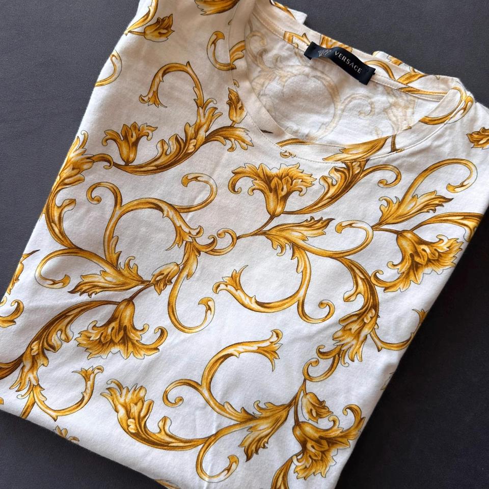 Versace Mainline T-Shirt Baroque All Over Print Fleur