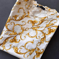 Versace Mainline T-Shirt Baroque All Over Print Fleur