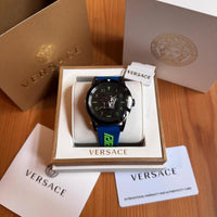 Versace Palazzo Pop Uhr Medusa Electric Blue Swiss Made