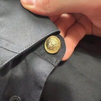Versus Versace Hemd Gold Oro Lion Logo Shirt Zipper