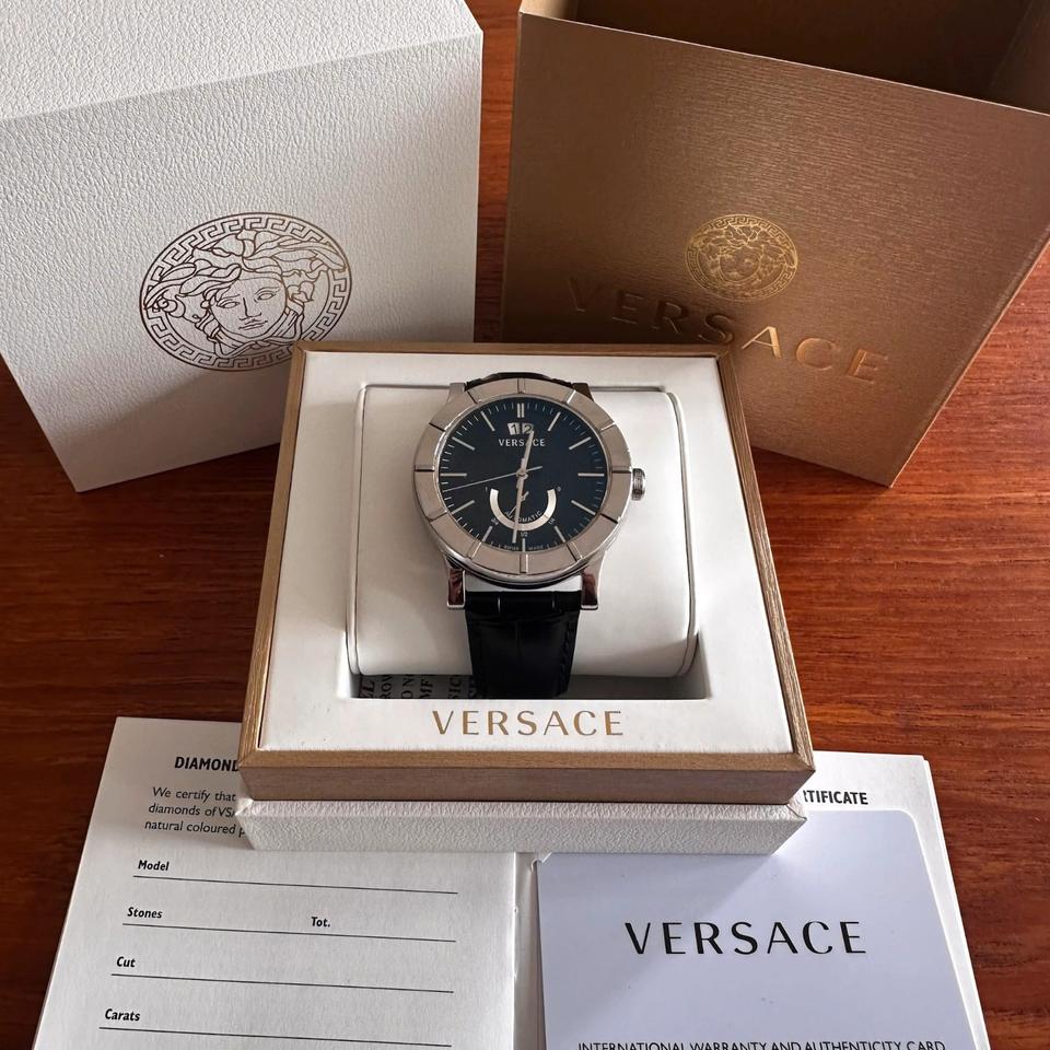 Versace Mainline Acron Automatik Uhr mit Gangreserve