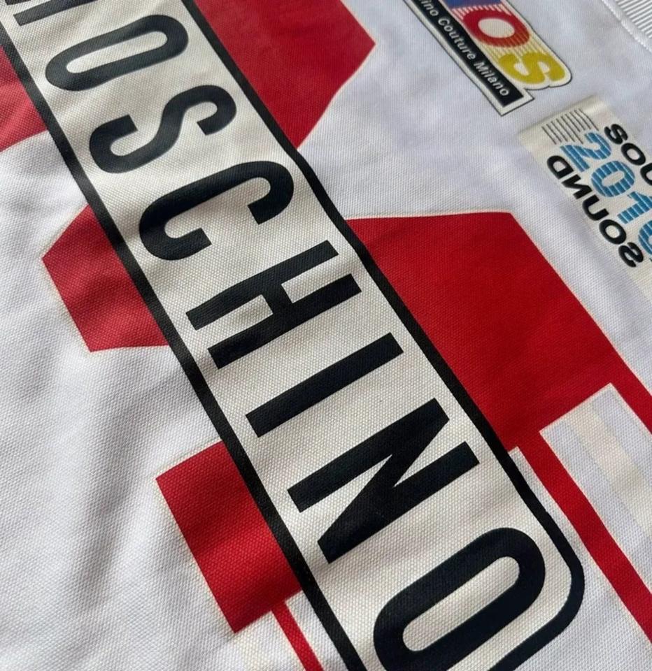 Moschino Mainline Sweatshirt Racer White Made in Portuga