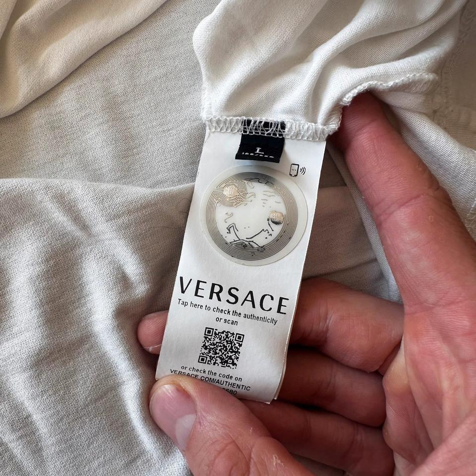 Versace Mainline T-Shirt Medusa Baroque White Taylor Fit