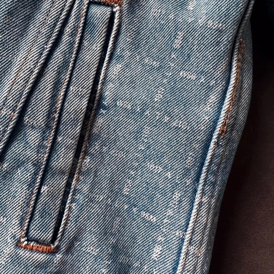 1017 ALYX 9SM Jeansjacke Harrington Monogram Muster