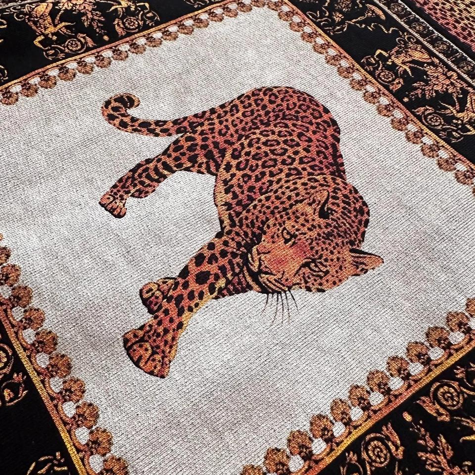 Versace Mainline Sweatshirt Leopard Baroque Medusa Italy CLG