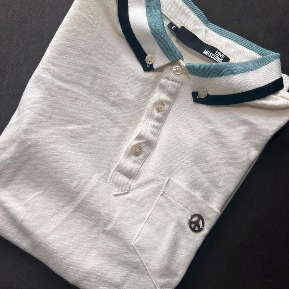 Moschino Love Poloshirt Peace Logo Milano Hemd