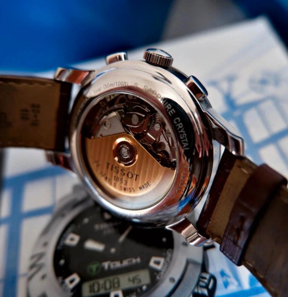 Tissot Automatik Chronograph Uhr Le Locle Valjoux 7750