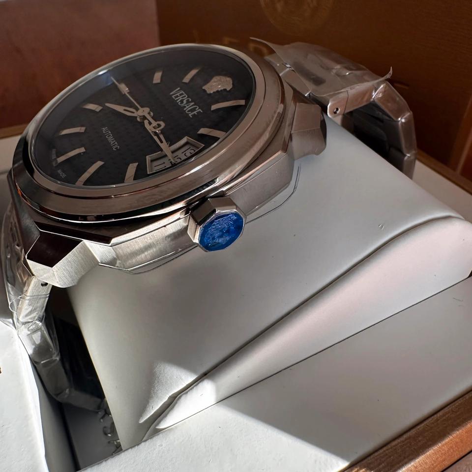 Versace Mainline Uhr Dylos Automatik Full Set Medusa Baroque