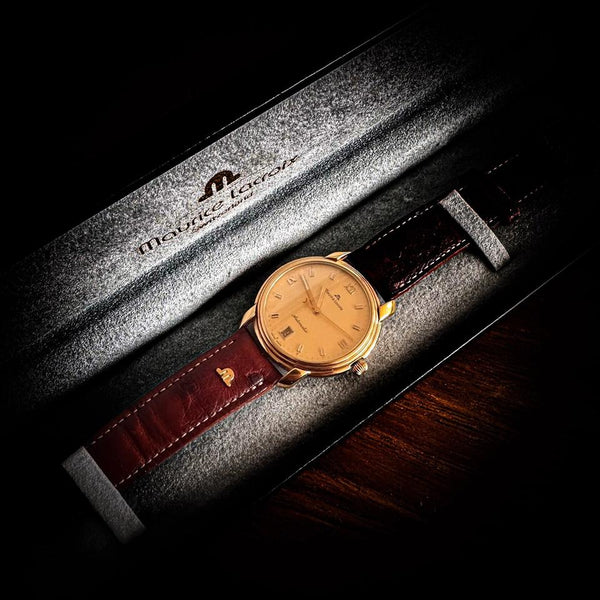 Maurice Lacroix Uhr Pontos Gold 23293 Automatic Box Swiss