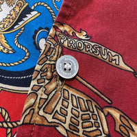Burberry Hemd Seide Baroque all over print patchwork Italy