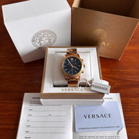Versace Mainline Uhr Medusa Gold Baroque Swiss Sport Tec