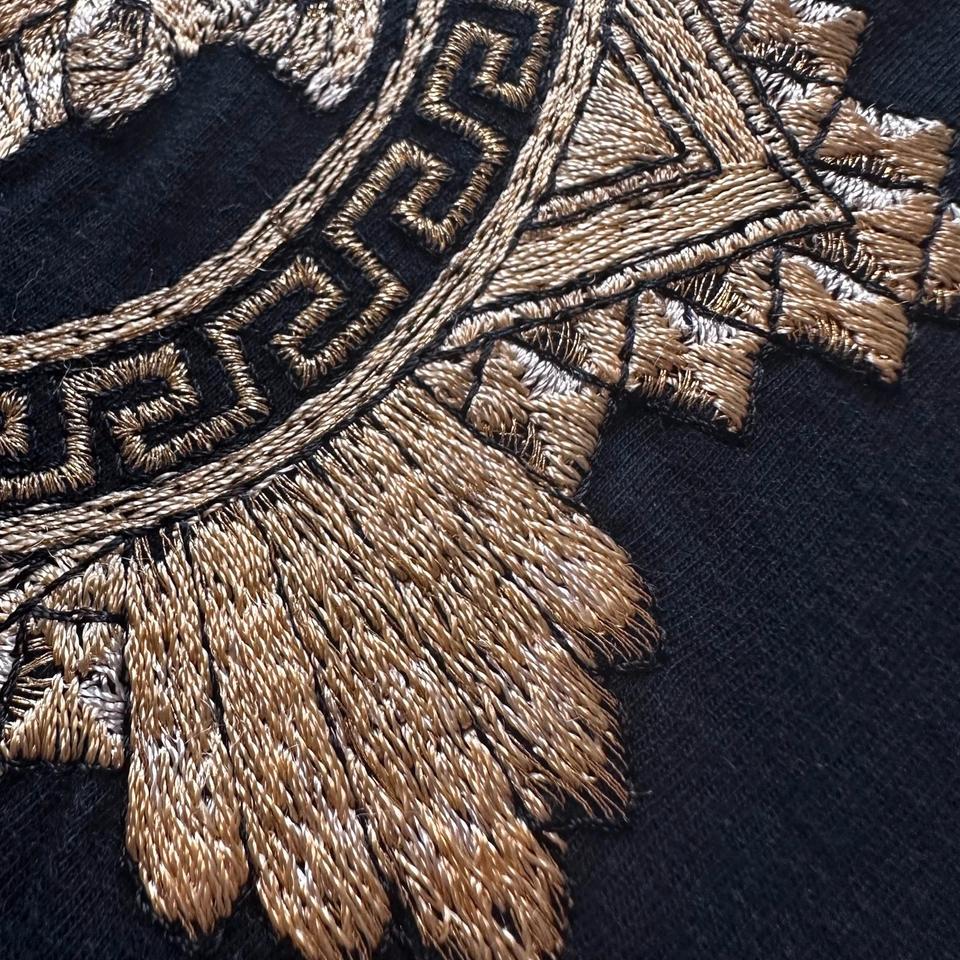 Versace Mainline T-Shirt Medusa Baroque Oro Stitched