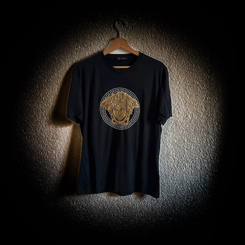Versace Mainline T-Shirt Medusa Pallietten Baroque Italy