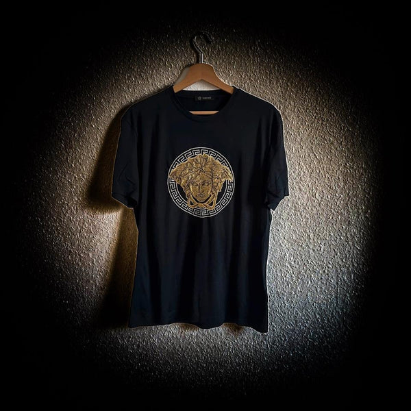 Versace Mainline T-Shirt Medusa Pallietten Baroque Italy
