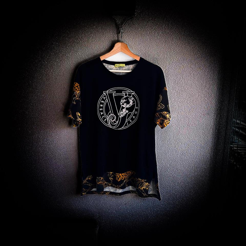 Versace Jeans T-Shirt Lion Logo Colorsleeves Tiger
