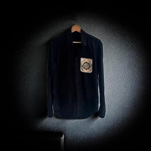 Versace Mainline Hemd Baroque Medusa Logo Pocket