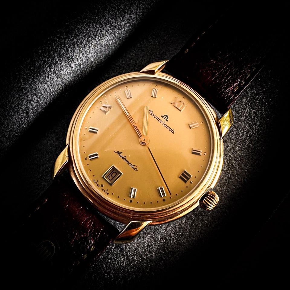 Maurice Lacroix Automatik Uhr Gold Vergoldet Swiss Made