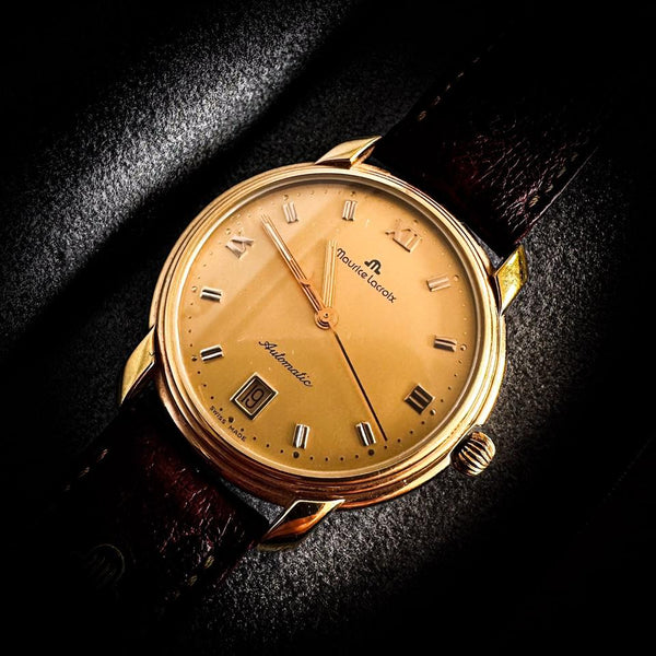 Maurice Lacroix Automatik Uhr Gold Vergoldet Swiss Made